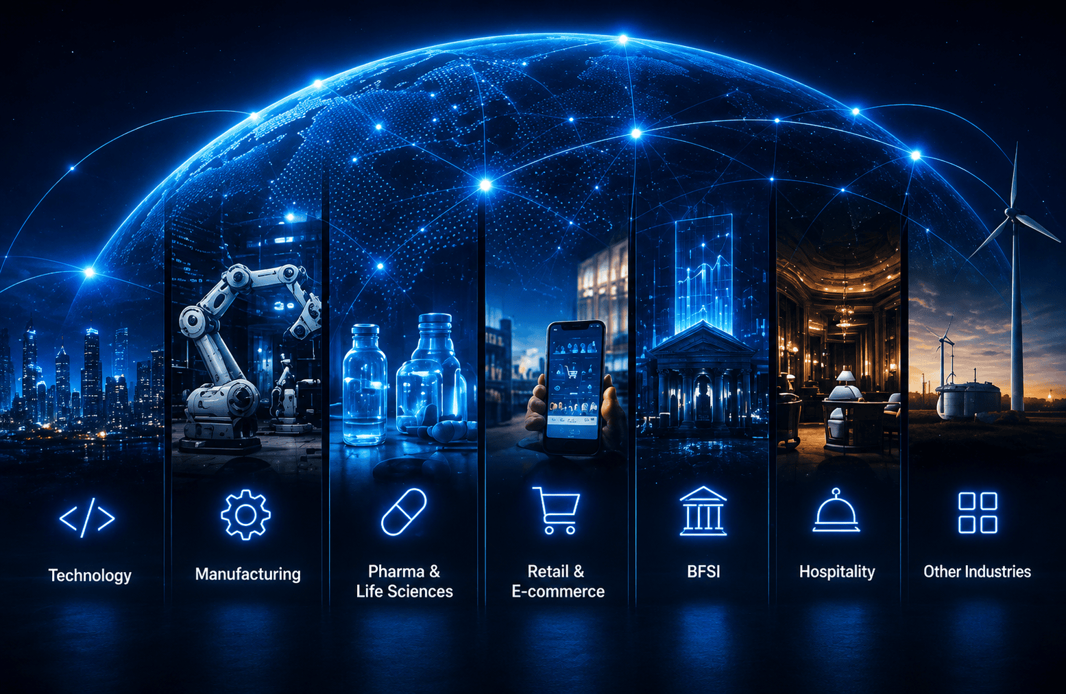Global industry expertise visual