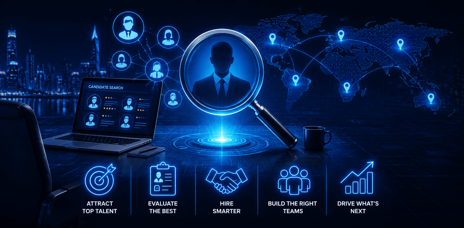 Find the right talent. Build the right teams. Drive what’s next. visual