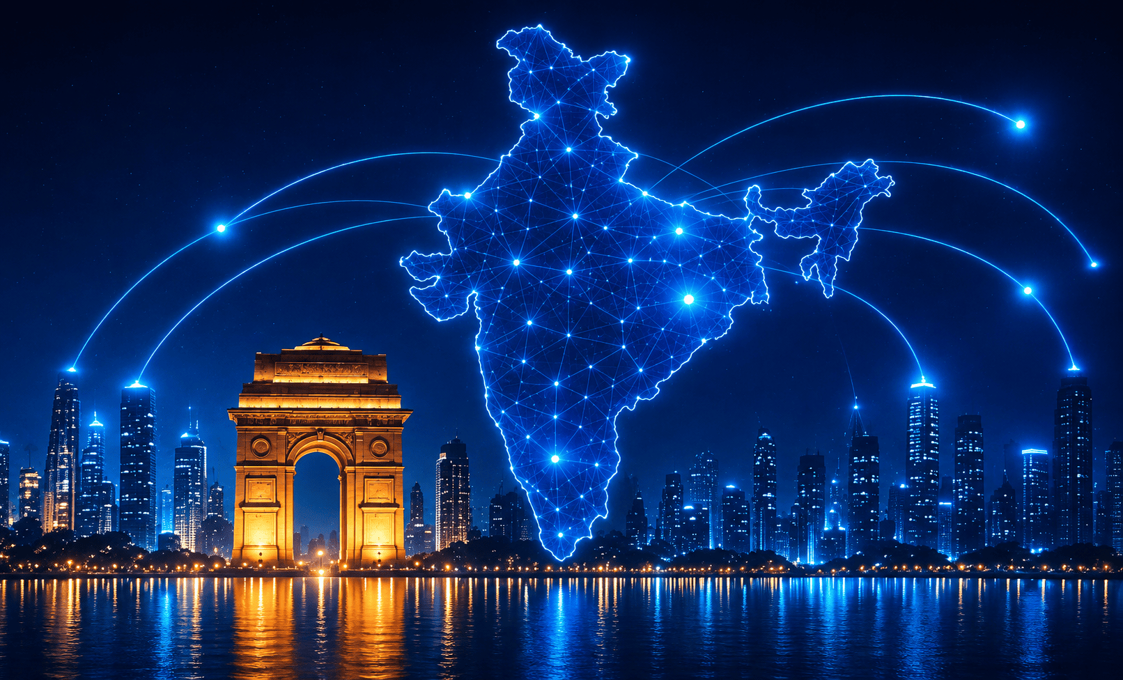 India at the core. The world at your reach. visual